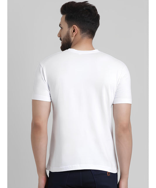 Back View of Jagannath Puri Printed White Cotton T-Shirt | Binayak Stores
