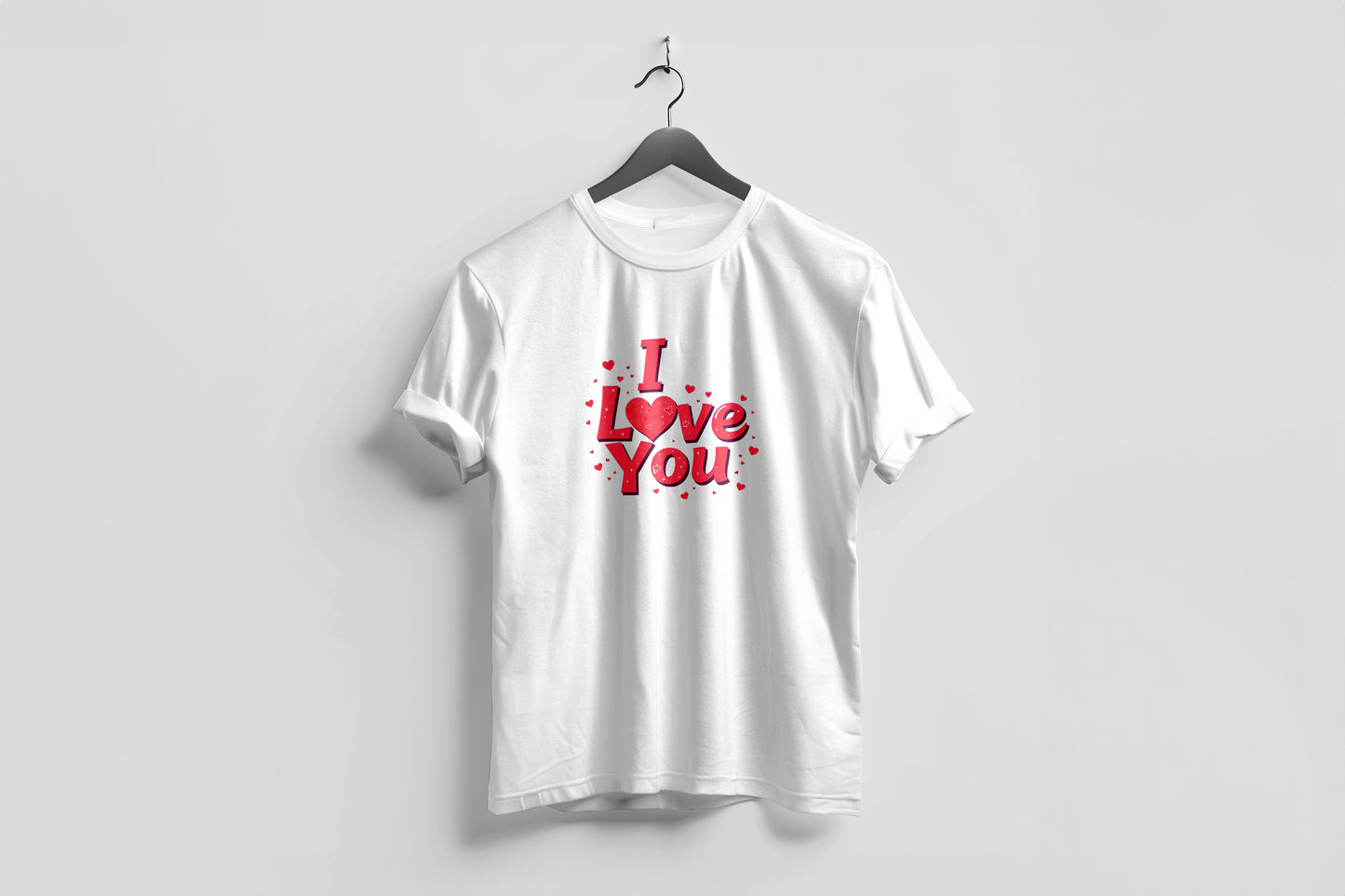Valentine’s Day Matching Couple T-Shirts – Stylish Half Sleeve Custom Printed Tees for Him & Her – Heart-Themed Romantic Gifts – Premium Cotton Apparel – Perfect Valentine’s Day Gift (Pack of - 2)