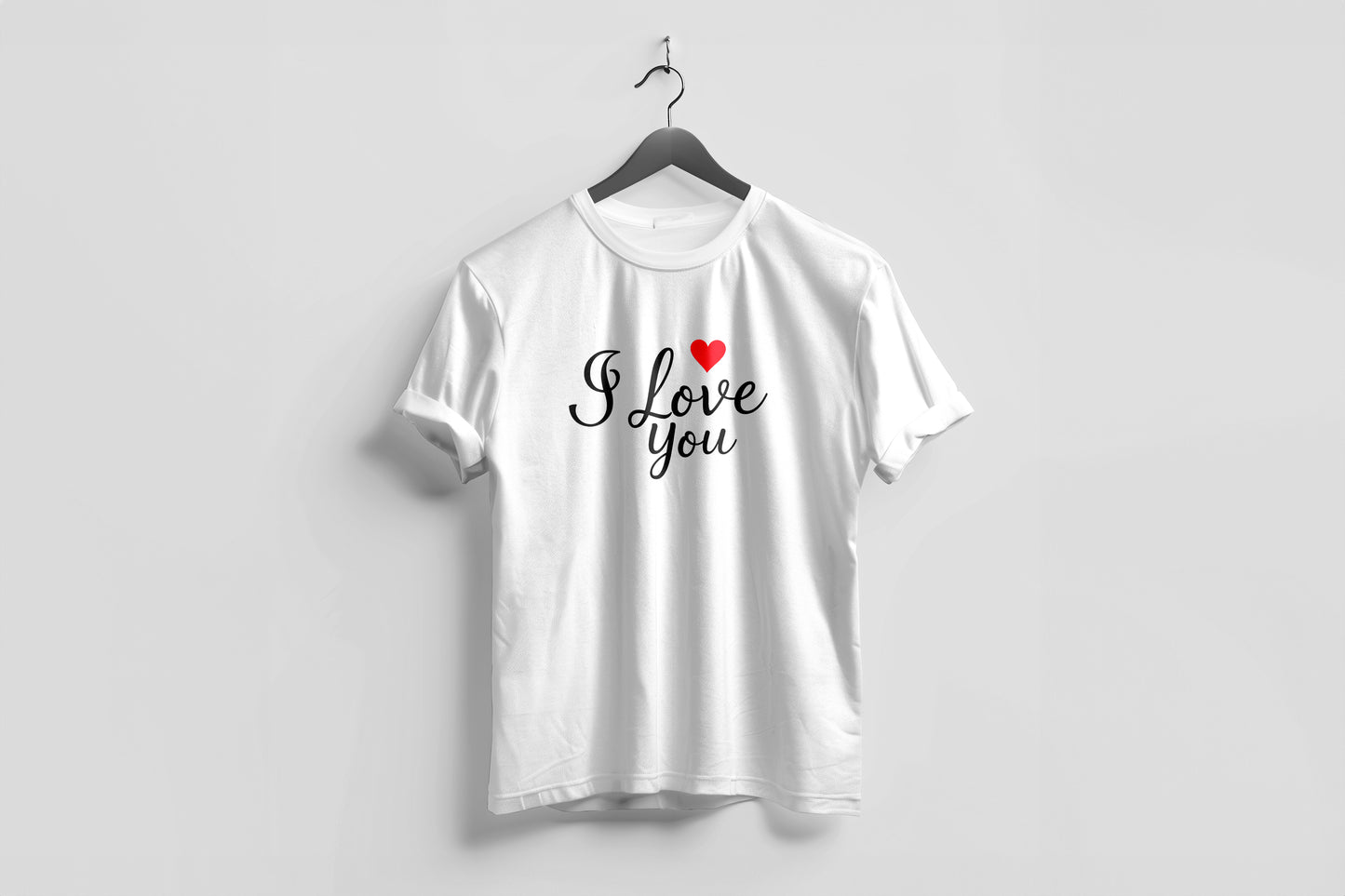 Valentine’s Day Matching Couple T-Shirts – Stylish Half Sleeve Custom Printed Tees for Him & Her – Heart-Themed Romantic Gifts – Premium Cotton Apparel – Perfect Valentine’s Day Gift (Pack of - 2)