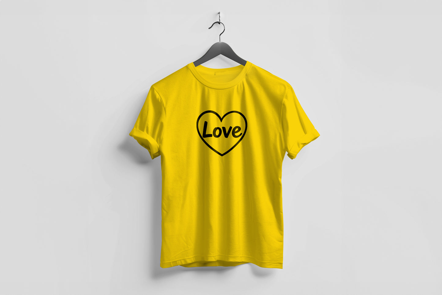 Valentine’s Day Matching Couple T-Shirts – Stylish Half Sleeve Custom Printed Tees for Him & Her – Heart-Themed Romantic Gifts – Premium Cotton Apparel – Perfect Valentine’s Day Gift (Pack of - 2)