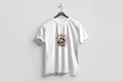 Valentine’s Day Matching Couple T-Shirts – Stylish Half Sleeve Custom Printed Tees for Him & Her – Heart-Themed Romantic Gifts – Premium Cotton Apparel – Perfect Valentine’s Day Gift (Pack of - 2)