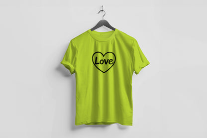 Valentine’s Day Matching Couple T-Shirts – Stylish Half Sleeve Custom Printed Tees for Him & Her – Heart-Themed Romantic Gifts – Premium Cotton Apparel – Perfect Valentine’s Day Gift (Pack of - 2)