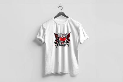 Valentine’s Day Matching Couple T-Shirts – Stylish Half Sleeve Custom Printed Tees for Him & Her – Heart-Themed Romantic Gifts – Premium Cotton Apparel – Perfect Valentine’s Day Gift (Pack of - 2)