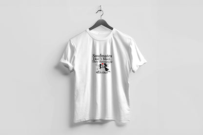 Valentine’s Day Matching Couple T-Shirts – Stylish Half Sleeve Custom Printed Tees for Him & Her – Heart-Themed Romantic Gifts – Premium Cotton Apparel – Perfect Valentine’s Day Gift (Pack of - 2)
