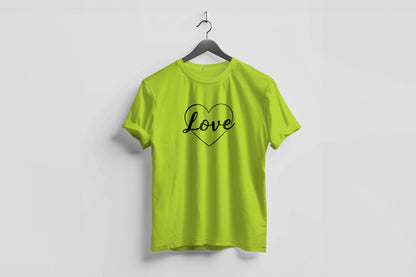Valentine’s Day Matching Couple T-Shirts – Stylish Half Sleeve Custom Printed Tees for Him & Her – Heart-Themed Romantic Gifts – Premium Cotton Apparel – Perfect Valentine’s Day Gift (Pack of - 2)