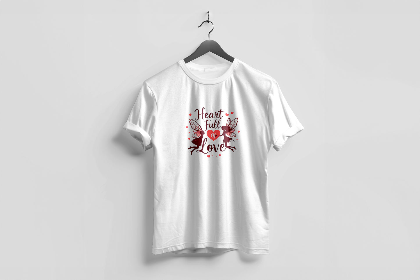 Valentine’s Day Matching Couple T-Shirts – Stylish Half Sleeve Custom Printed Tees for Him & Her – Heart-Themed Romantic Gifts – Premium Cotton Apparel – Perfect Valentine’s Day Gift (Pack of - 2)