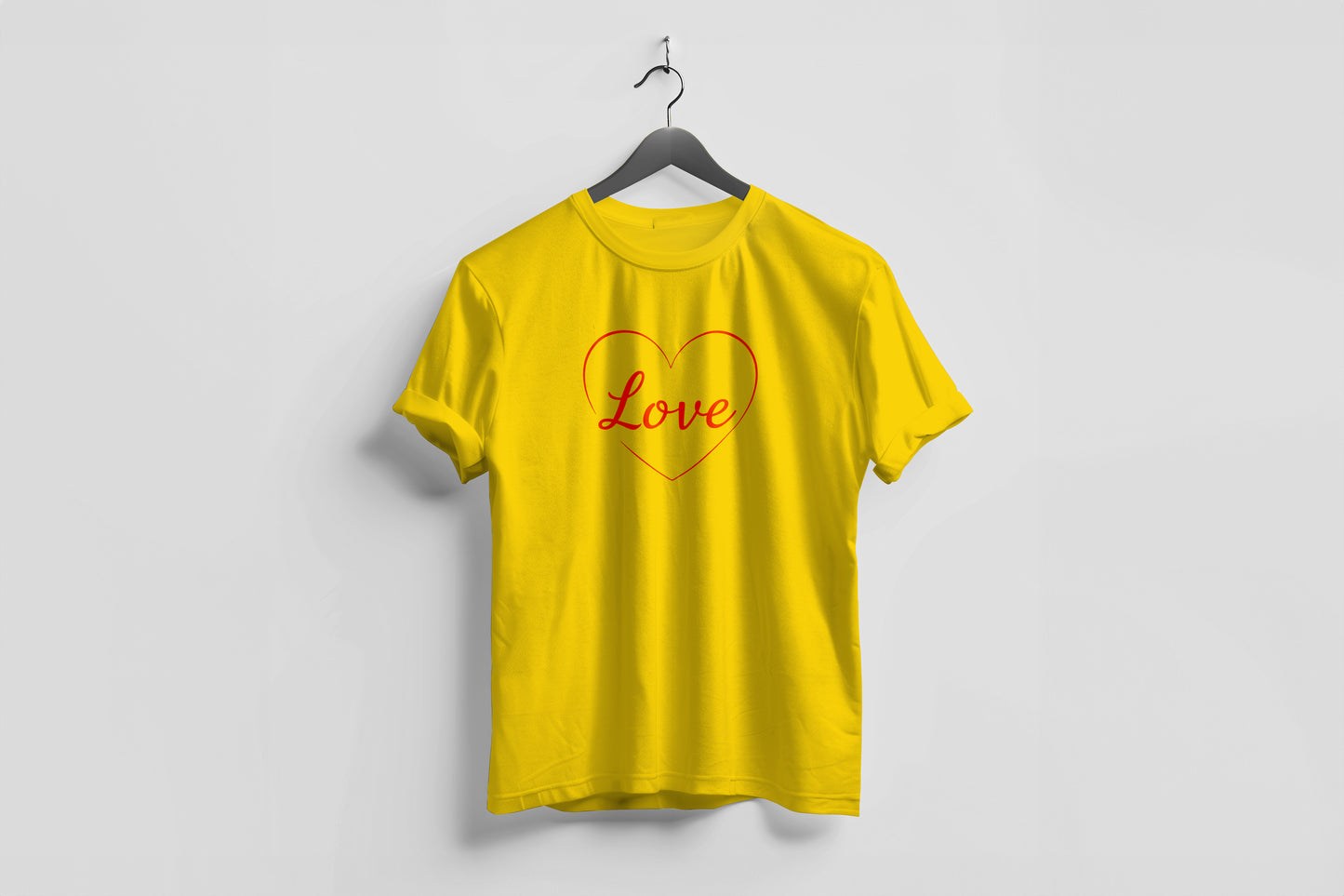 Valentine’s Day Matching Couple T-Shirts – Stylish Half Sleeve Custom Printed Tees for Him & Her – Heart-Themed Romantic Gifts – Premium Cotton Apparel – Perfect Valentine’s Day Gift (Pack of - 2)
