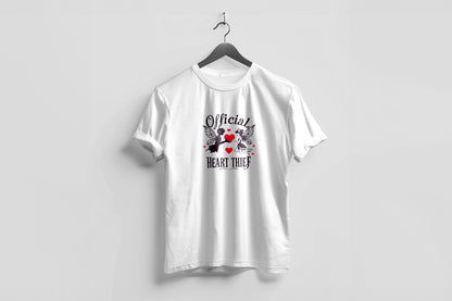 Valentine’s Day Matching Couple T-Shirts – Stylish Half Sleeve Custom Printed Tees for Him & Her – Heart-Themed Romantic Gifts – Premium Cotton Apparel – Perfect Valentine’s Day Gift (Pack of - 2)