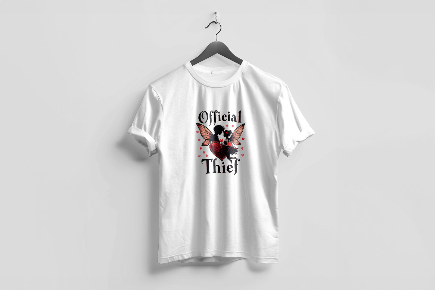Valentine’s Day Matching Couple T-Shirts – Stylish Half Sleeve Custom Printed Tees for Him & Her – Heart-Themed Romantic Gifts – Premium Cotton Apparel – Perfect Valentine’s Day Gift (Pack of - 2)