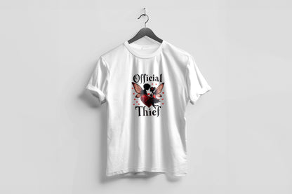 Valentine’s Day Matching Couple T-Shirts – Stylish Half Sleeve Custom Printed Tees for Him & Her – Heart-Themed Romantic Gifts – Premium Cotton Apparel – Perfect Valentine’s Day Gift (Pack of - 2)