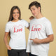 Valentine’s Day Matching Couple T-Shirts – Stylish Half Sleeve Custom Printed Tees for Him & Her – Heart-Themed Romantic Gifts – Premium Cotton Apparel – Perfect Valentine’s Day Gift (Pack of - 2)