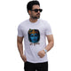 Blue Krishna Printed Cotton T-Shirt | Round Neck | Binayak Store