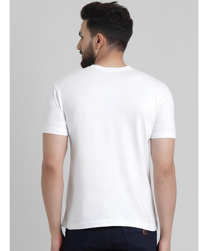 Back View of Jagannath Puri Printed White Cotton T-Shirt | Binayak Stores