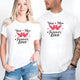 Valentine’s Day Matching Couple T-Shirts – Stylish Half Sleeve Custom Printed Tees for Him & Her – Heart-Themed Romantic Gifts – Premium Cotton Apparel – Perfect Valentine’s Day Gift (Pack of - 2)