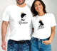 Valentine’s Day Matching Couple T-Shirts – Stylish Half Sleeve Custom Printed Tees for Him & Her – Heart-Themed Romantic Gifts – Premium Cotton Apparel – Perfect Valentine’s Day Gift (Pack of - 2)