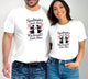 Valentine’s Day Matching Couple T-Shirts – Stylish Half Sleeve Custom Printed Tees for Him & Her – Heart-Themed Romantic Gifts – Premium Cotton Apparel – Perfect Valentine’s Day Gift (Pack of - 2)