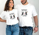 Valentine’s Day Matching Couple T-Shirts – Stylish Half Sleeve Custom Printed Tees for Him & Her – Heart-Themed Romantic Gifts – Premium Cotton Apparel – Perfect Valentine’s Day Gift (Pack of - 2)