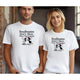 Valentine’s Day Matching Couple T-Shirts – Stylish Half Sleeve Custom Printed Tees for Him & Her – Heart-Themed Romantic Gifts – Premium Cotton Apparel – Perfect Valentine’s Day Gift (Pack of - 2)