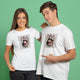 Valentine’s Day Matching Couple T-Shirts – Stylish Half Sleeve Custom Printed Tees for Him & Her – Heart-Themed Romantic Gifts – Premium Cotton Apparel – Perfect Valentine’s Day Gift (Pack of - 2)