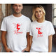 Valentine’s Day Matching Couple T-Shirts – Stylish Half Sleeve Custom Printed Tees for Him & Her – Heart-Themed Romantic Gifts – Premium Cotton Apparel – Perfect Valentine’s Day Gift (Pack of - 2)