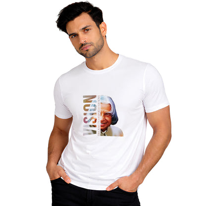 Independence Day T Shirt for Men Cotton Round Neck Half Sleeve - APJ Abdul Kalam