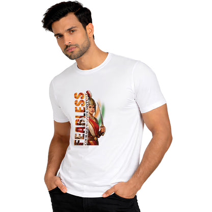 Independence Day T Shirt for Men Cotton Round Neck Half Sleeve - Rani Lakshmibai